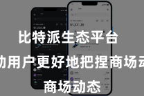 比特派生态平台 匡助用户更好地把捏商场动态