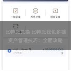 比特派兑换 比特派钱包多链资产管理技巧：全面攻略