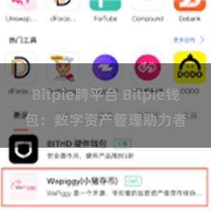 Bitpie跨平台 Bitpie钱包：数字资产管理助力者