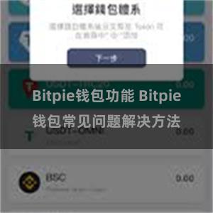 Bitpie钱包功能 Bitpie钱包常见问题解决方法