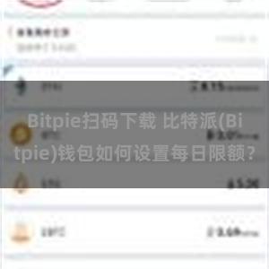 Bitpie扫码下载 比特派(Bitpie)钱包如何设置每日限额？