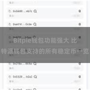 Bitpie钱包功能强大 比特派钱包支持的所有稳定币一览