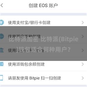 比特派加密 比特派(Bitpie)钱包适合何种用户？