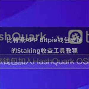 比特派APP Bitpie钱包支持的Staking收益工具教程