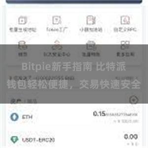 Bitpie新手指南 比特派钱包轻松便捷，交易快速安全